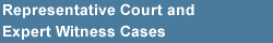 Representative court and expert witness cases associated with human resources issues, compensation and estimation of earnings potential.